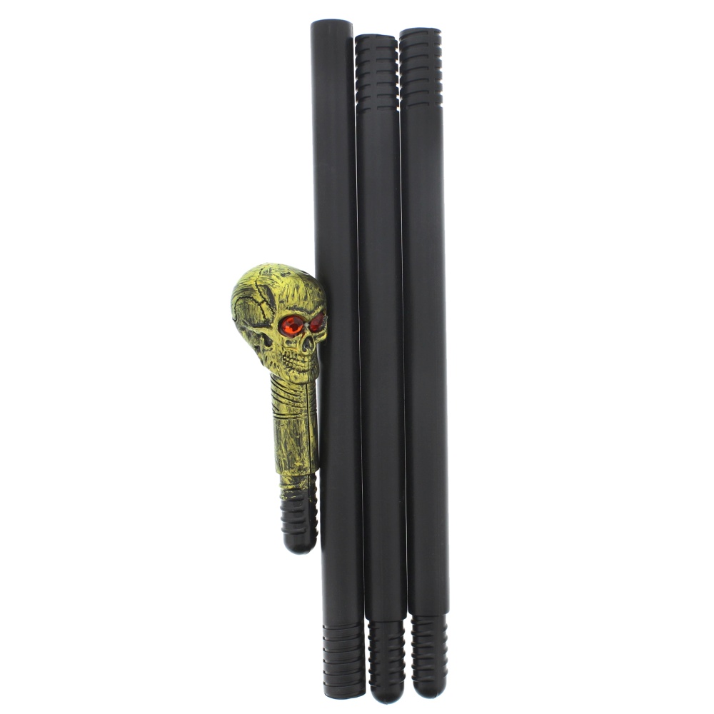 Zac's Alter Ego - Crazy Skull Canne de costume - Couleur or